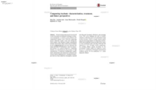 Composting leachate: characterization, treatment, and future perspectives